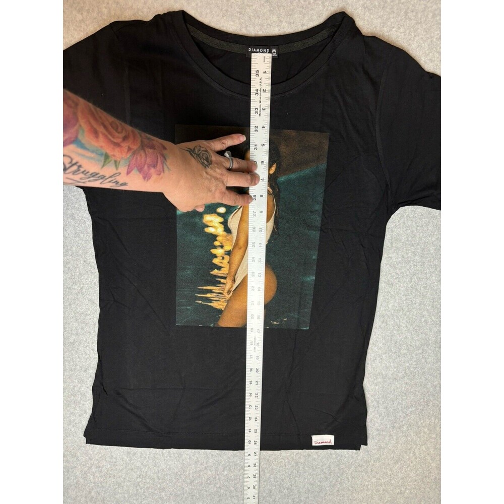 Women’s DIAMOND SUPPLY CO.‎ Cassie Night Swim T-Shirt Size Medium New Black - Picture 4 of 8